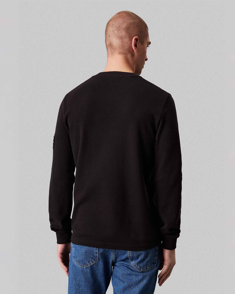 Badge waffle ls tee
