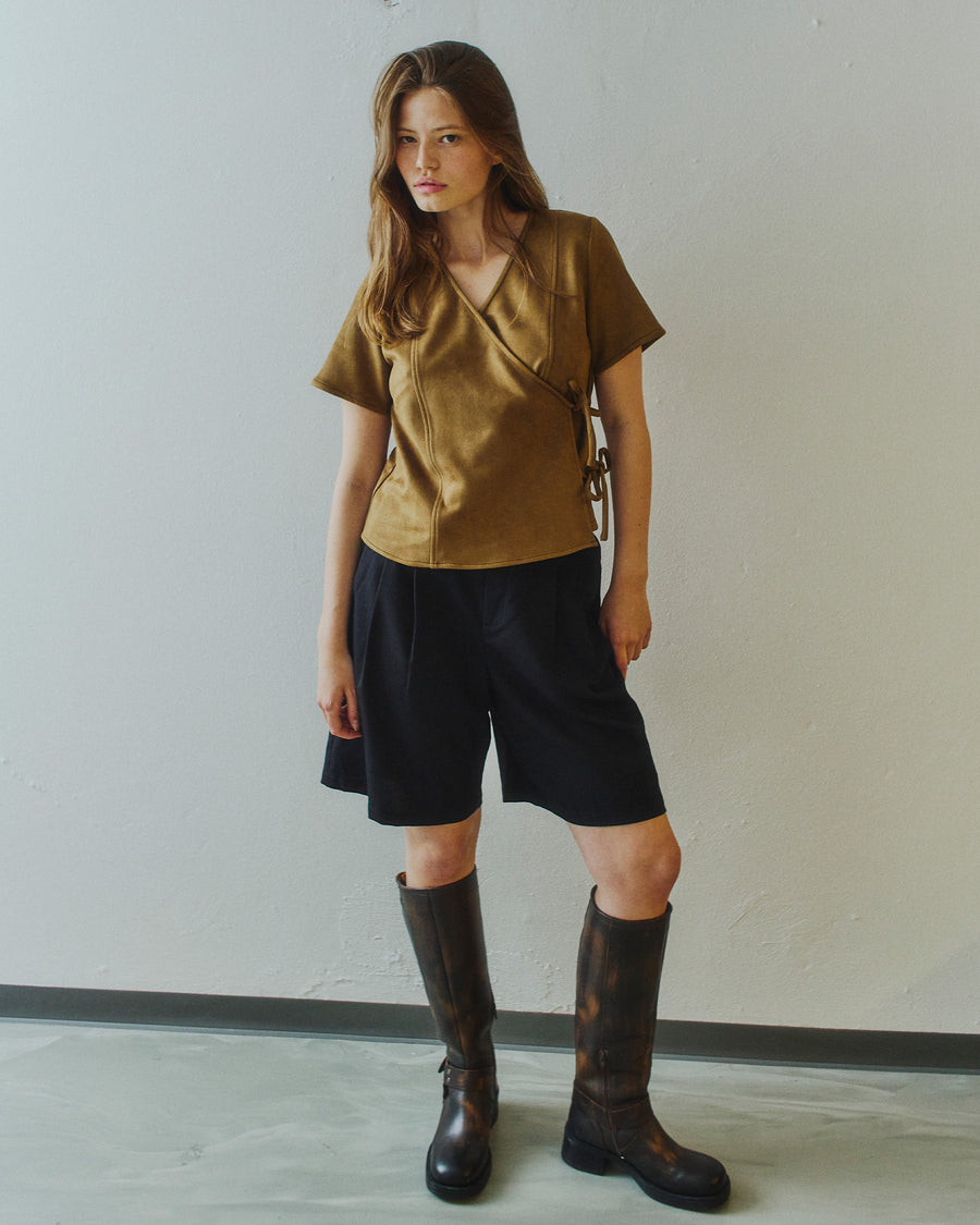 Mira suede wrap