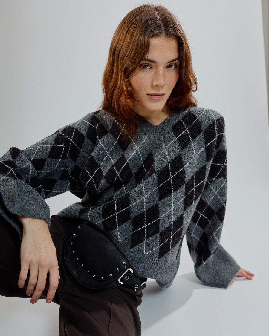 Larisa check knit