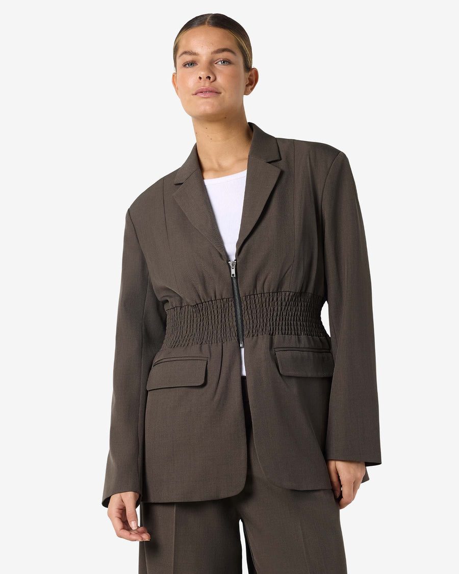 NMIRIS L/S SMOCK FITTED BLAZER