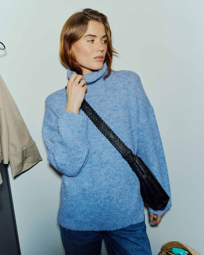 Nona fluffy highneck knitThumbnail 