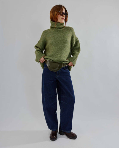 Nona fluffy highneck knitThumbnail 