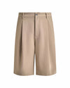 Matt Pleated Shorts