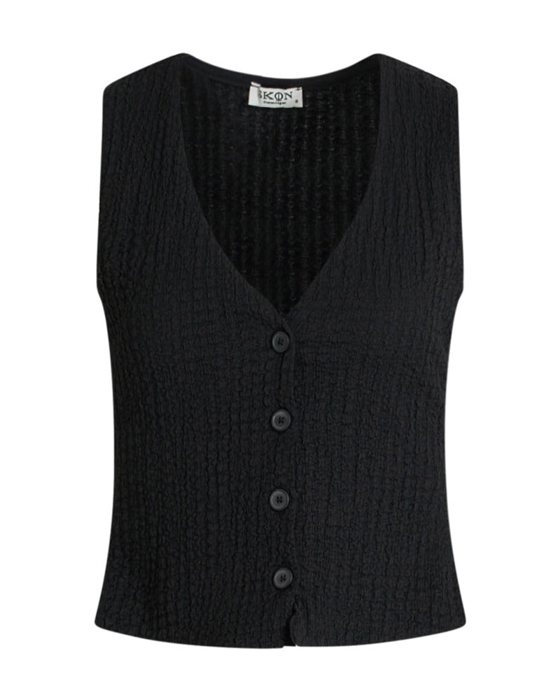Sara crepe vest