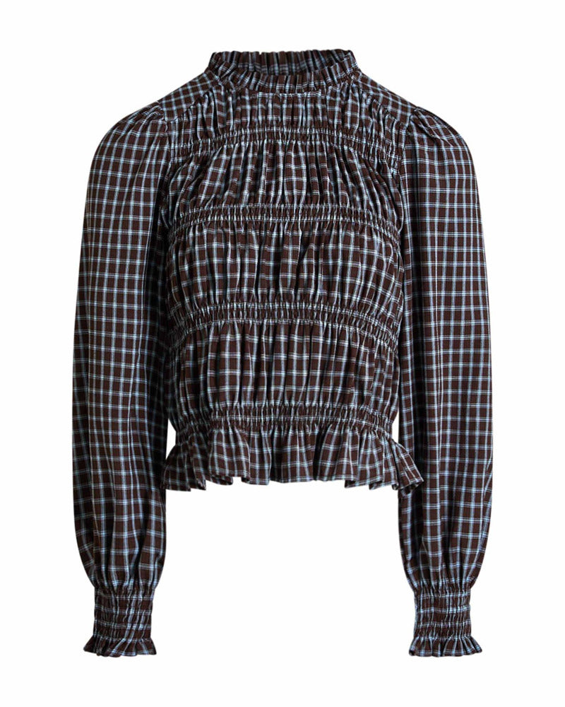 Sorela check blouse
