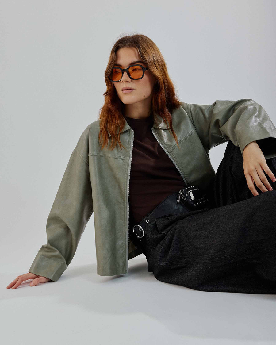 Tula faux leather jacket