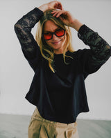 Serena lace tee