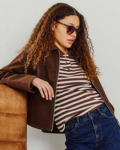 Emma fake suede jacketThumbnail 