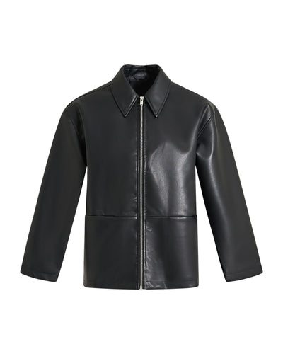 Joy faux leather jacketThumbnail 