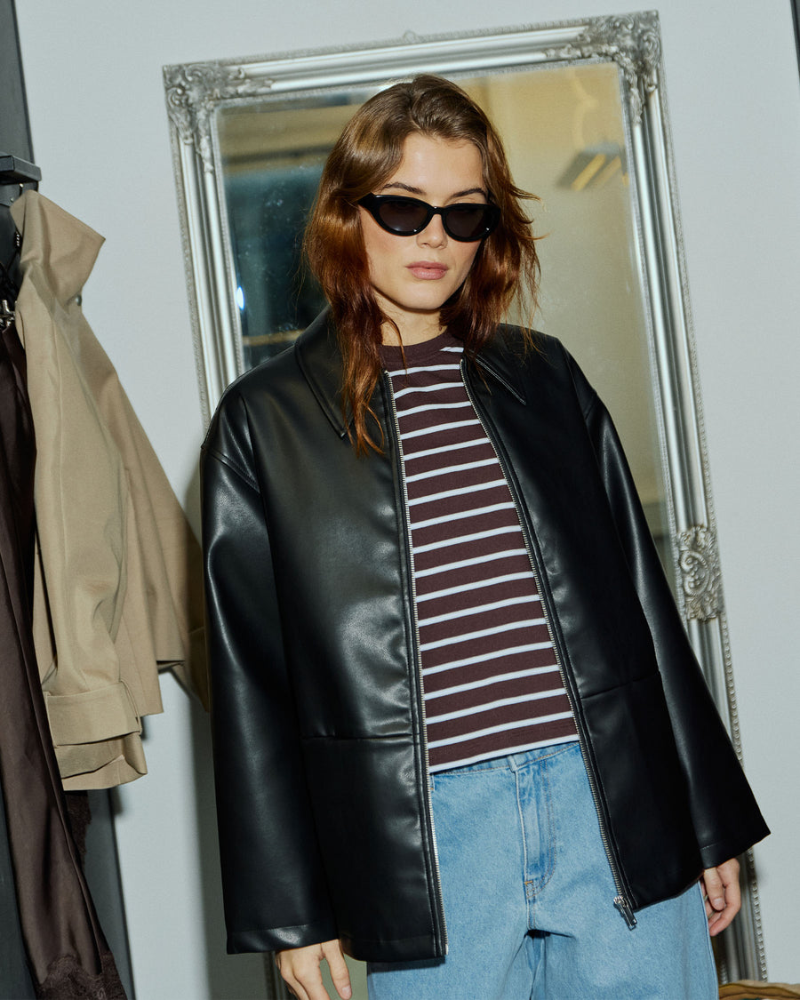 Joy faux leather jacket