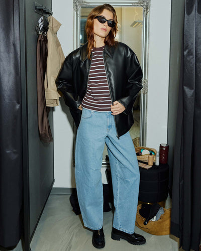 Joy faux leather jacketThumbnail 